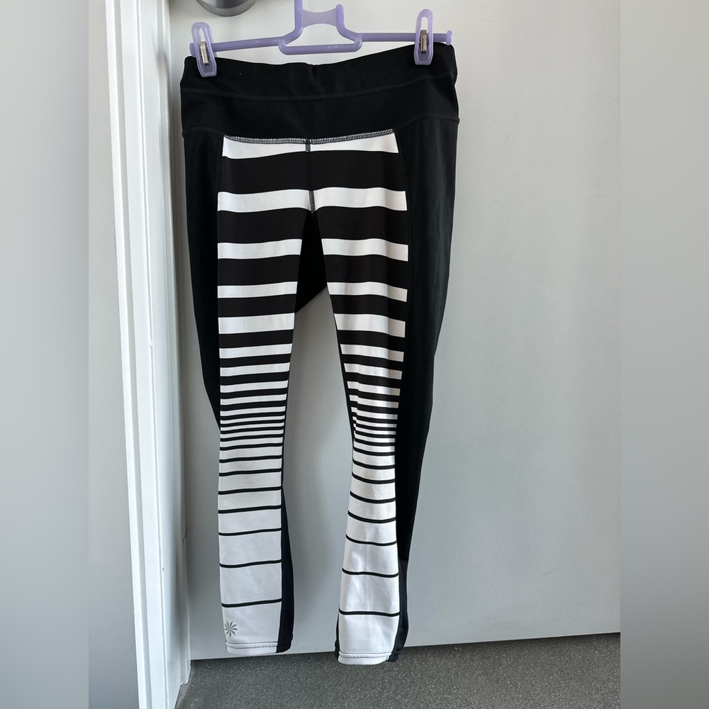 Athleta striped leggings